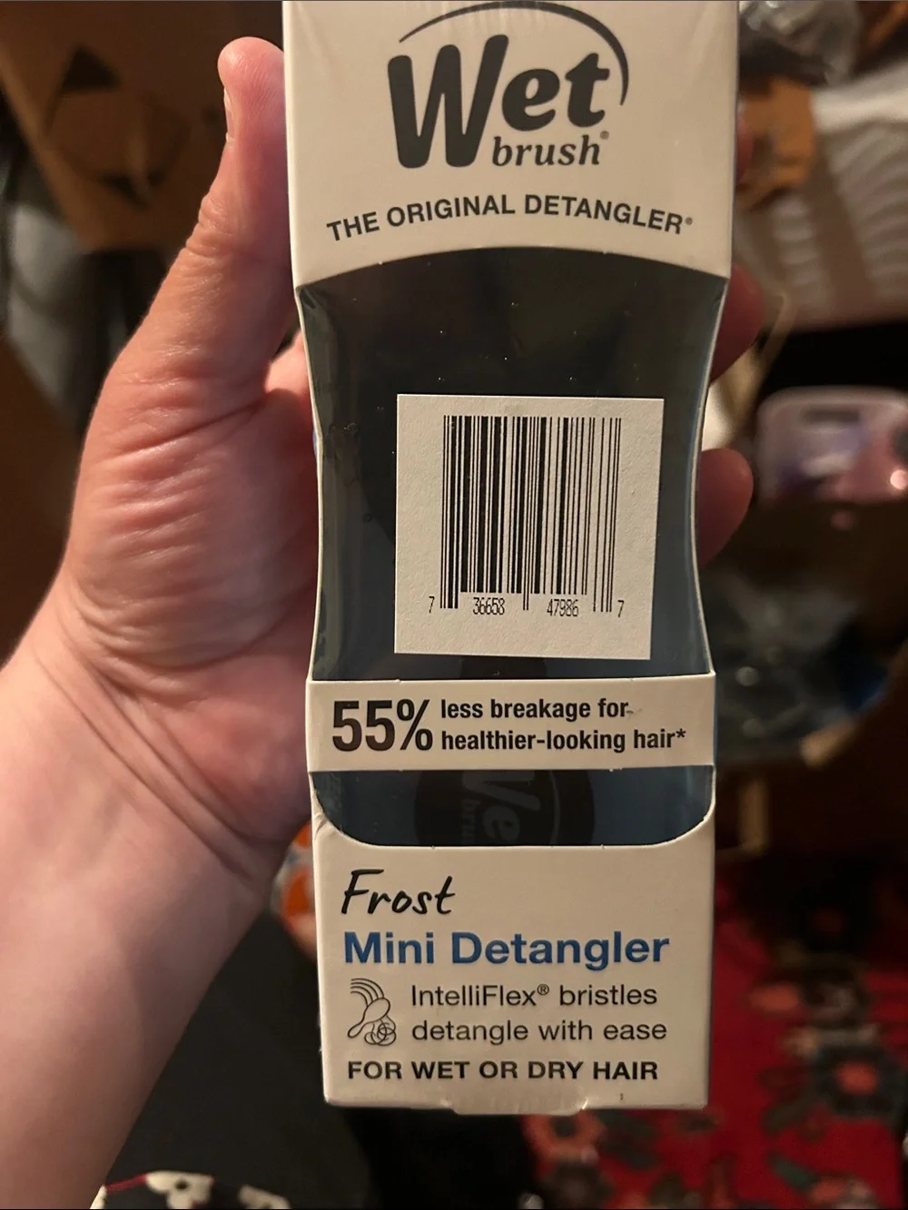 Frost Mini Detangler - White/Gray